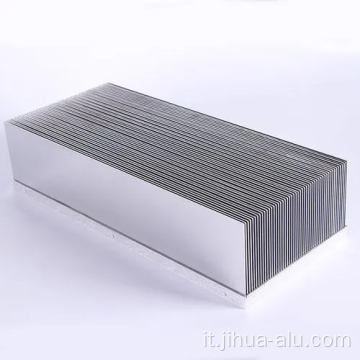 Profilo in alluminio estruso personalizzato 6063 Dismaio di calore in alluminio